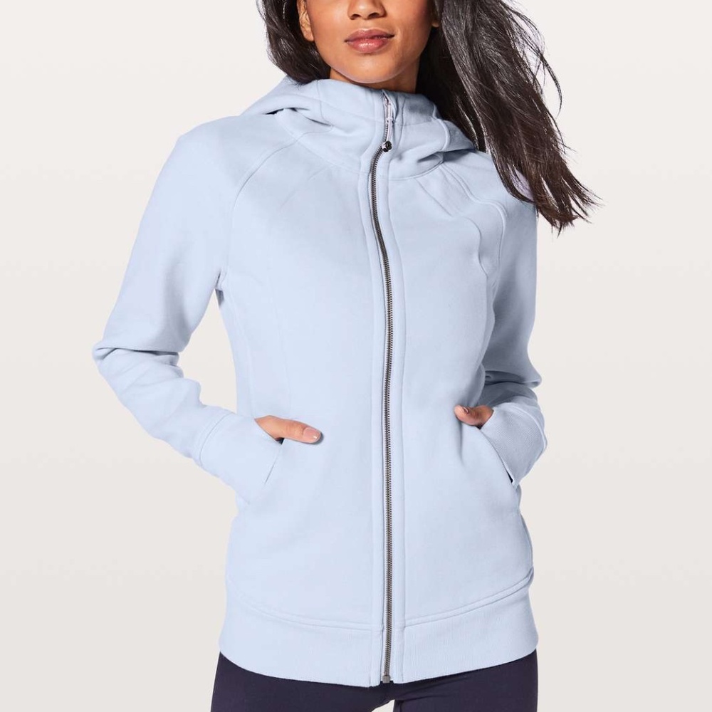 Lululemon Light Blue Full Zip Scuba Hoodie